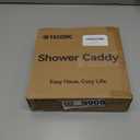 YASONIC Shower Caddy Corner, 3-Pack Adhesive Rustproof Stainless Steel Shower Shelves with Soap Holder, No Drilling Shower Organizer Corner for Dorm, Renters Bathroom, Black