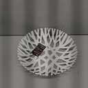 MUELLER Fruit Basket, Modern Fruit Bowl Made in Europe, Decorative Centerpiece for Home Decor, Ideal for Kitchen Counter, High-end Look, White