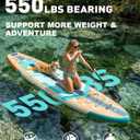 SOLAVERO 11'6" Inflatable Stand Up Paddle Board Supports 550 lbs - Extra Wide Stable Design with Non-Slip EVA Deck, SUP with Premium Accessories for Adults & Youth
