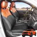 Trumgeta Full Coverage Seat Covers Fit for Toyota Tacoma (2024 2025 2026) Double Cab, Crew Cab, SR/SR5/TRD Sport/TRD Off-Road/Limited, Leather Seat Cushion Protectors Full Set (5 Seats)