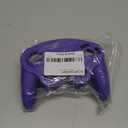 eXtremeRate Purple Faceplate Backplate for Nintendo Gamecube Controller, Soft Touch Grip Replacement Housing Shell Cover with Buttons for Nintendo Gamecube Controller - Controller NOT Included