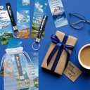 Landical 24 Pcs/12 Sets Christian Father's Day Gifts Bulk, Include 12 Faithful Father Bookmarks 12 Joshua 24:15 Keychains Special Dad Religious Gift for Men Dad Church Party Favor