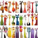 3 x 30PCS Funny Animal Bookmarks for Kids Cartoon Page Holders | for Book Lovers,Students,Teacher,Readers,on Birthday,Halloween,School Rewards,Library Reading