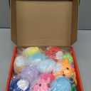 Stocking Stuffers for Kids - Christmas Stocking Stuffers - 24 Pack Mini Axolotl Plush Toys Keychains Party Favors - Small Stuffed Animals Bulk Xmas Gifts for Teens Girls Boys Toddler Classroom Rewards