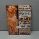 Metal Sign Tin Sign Vintage Wall Art I Am Your Friend Gift for Vizsla Lovers Vintage Wall Art Prints Bathroom Signs for Home for Yard 12 * 16inches