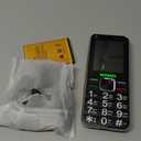 Yoidesu 2G Dual SIM Unlocked Mobile Phone, Large Buttons Senior Cell Phone with 2.4 Inch HD Screen, 6800mAh Battery GSM Dual SIM FM LED Flashlight for Elderly (US Plug) (Black)