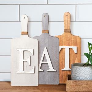 Barnyard Designs Hanging Eat Sign for Kitchen Wall Decor - Kitchen Wall Art Decor 6" x 15", Farmhouse Decorations for Wall, Rustic Eat Signs for Dining Room, Multicolor Barnyard Designs Hanging Eat Sign for Kitchen Wall Decor - Kitchen Wall Art Decor 6" x 15", Farmhouse Decorations for Wall, Rustic Eat Signs for Dining Room, Multicolor