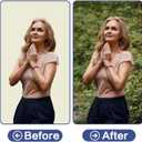 GFCC 8FTX10FT Ivory Backdrop Background for Photography Photo Booth Backdrop for Photoshoot Background Screen Video Recording Parties Curtain