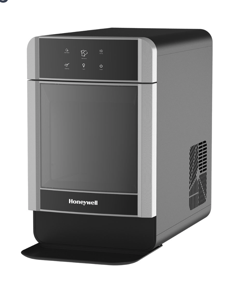 Honeywell Nugget Ice Maker, Countertop Water Line Connect Chewable Ice Machine with One Click Operation and Large Ice Storage - H-ICE2