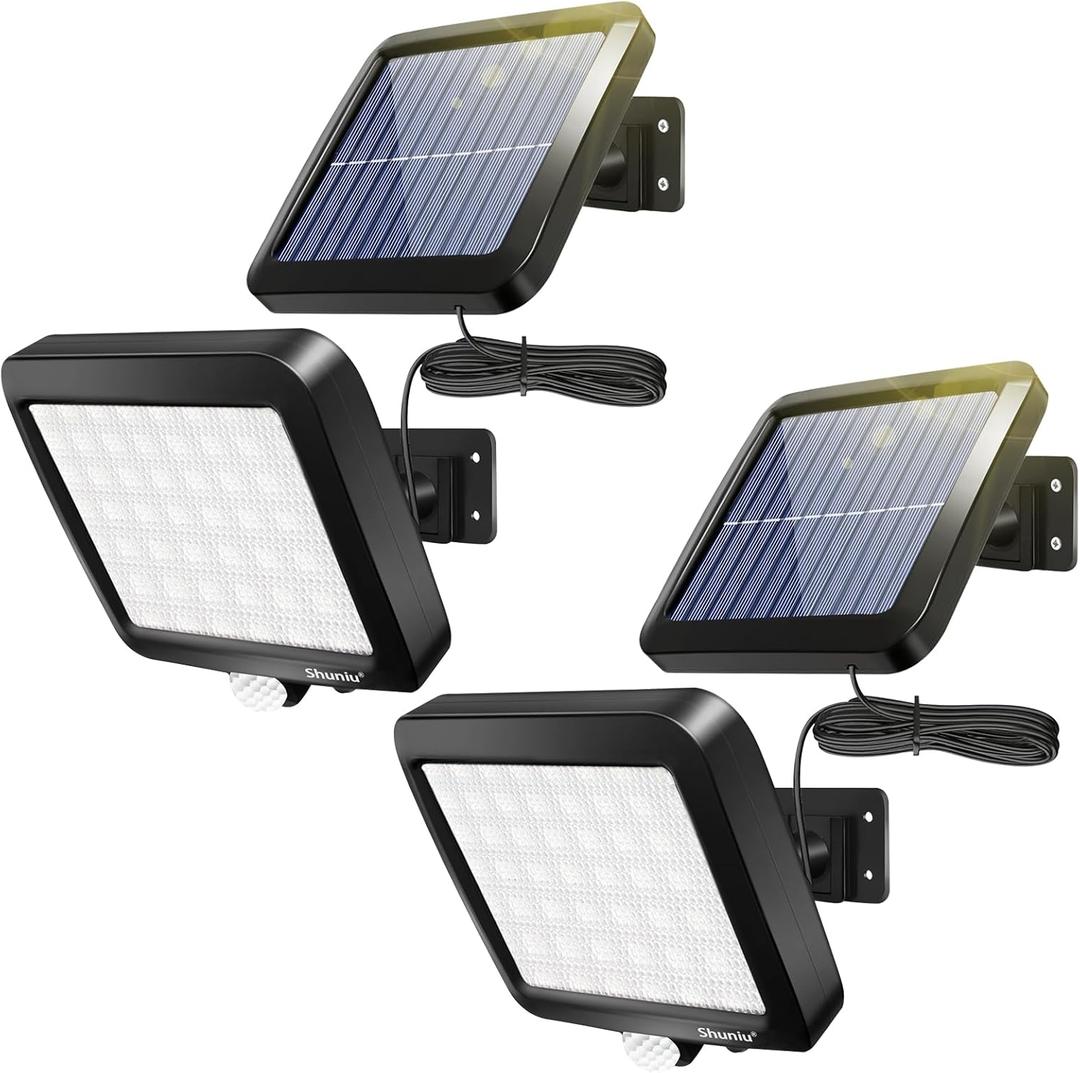 Solar Lights Outdoor with Motion Sensor, 56 LEDs Ultra Bright IP65 Waterproof Separable Solar Porch Light, Solar Security Light for Patio Yard Deck Garage Driveway Porch Fence (2 Pack) Solar Lights Outdoor with Motion Sensor, 56 LEDs Ultra Bright IP65 Waterproof Separable Solar Porch Light, Solar Security Light for Patio Yard Deck Garage Driveway Porch Fence (2 Pack)