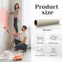 Amylove Carpet Protection Film Plastic Carpet Cover Protector Self Adhesive Covering Tape Heavy Duty Shield for Stairs Rugs Floor Runners Surface Home Renovation Moving Holiday Party Pet
