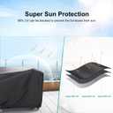 Patio Furniture Covers, Heavy Duty Outdoor Furniture Cover Waterproof, Sectional Sofa Set Covers Table and Chair Set Cover, 102"L74"W28"H
