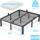 14 Inch Twin Bed Frame Heavy Duty Platform with Storage Space
Twin size bed frames,heavy duty metal slats support,no box spring needed,mattress stopper,with headboard hole,round corner