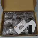 JQK 1/2 Inch Overlay Cabinet Door Hinges Oil Rubbed Bronze, 50 Pack 25 Pairs Flush Face Mount Cupboard Self-Closing Kitchen Cabinet Hinges with Door Bumper, CH200-ORB-P50