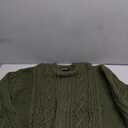 Vamtac Cable Knit Sweater Women Solid Oversized Pullover Sweaters Casual Vintage Crewneck Woven Tops, M
