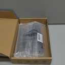 HOMOTEK 7 in Flush Pull Sliding Closet Door Handles 2 Pack Recessed Rectangular Big Handles Bypass Door Handles, Large Size Stainless Steel Barn Door Finger Pull Set, Free of Sharp Edge(Black)