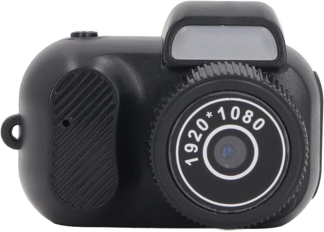 Mini Camera Keychain, Tiny Digital Camera 1080P HD 2MP with Color Screen and Wrist Strap, Micro Thumb Video Camera DV DVR for Kids Teens Students, 100 Minutes Battery Life