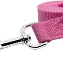 2 x Nylon Dog Training Leash, Traction Rope, 4Ft /5 Foot /6 Feet Long, 5/8 inch 3/4 Inch 1 Inch Wide, for Small and Medium Dogs (Pink, 1'' x 20 FT)