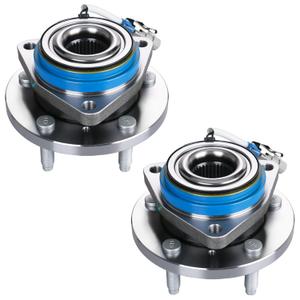 BDELI 2 Pack Front Wheel Bearing and Hub Assembly 513121 Replace for 00-11 Chevy Impala, 97-08 Pontiac Grand Prix, 06-09 Cadillac DTS, 99-02 Eldorado, 05-09 Buick Lacrosse, 06-11 Lucerne, 5 Lug w/ABS