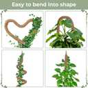 2 Pack 63'' Bendable Moss Pole Monstera Plant Support for Large Climbing Indoor Plants - Stakes for Potted Climbers - Tall Sticks Indoor Trellis for Houseplants - Accessories for Monstera Pot