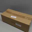 MyGift 2 Piece Wall Mounted Black Geometric Metal Nesting Storage Basket with Rustic Solid Burnt Wood Base, Small Tabletop Decorative Metal Wire Bins with Handles