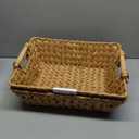 GRANNY SAYS 2-Pack Wicker Storage Baskets, Wicker Baskets for Organizing, Large Basket with Handles, Waterproof Woven Basket, Storage Baskets for Shelves 17"L x 13"W x 5¾"H