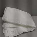 River Dream No Hook Slub Textured Shower Curtain with Snap-in PEVA Liner Set - 71" x 74"(72"), Hotel Style with See Through Top Window, Fabric Outer Curtain & Waterproof Inner Liner, White, 71x74