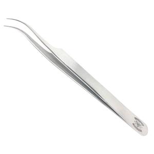 High Precision Stainless Steel Lab Forceps with Curved Very Fine Tips
