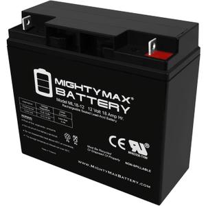 Mighty Max Battery ML18-12 - 12 Volt 18 AH, Nut and Bolt (NB) Terminal, Rechargeable SLA AGM Battery, 1 Pack