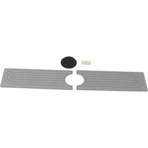 Absorbent Modern Faucet Mat Fast Drying Diatomite Sink Pad Kitchen Bathroom RV (Light Gray)