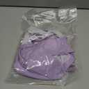 Girls Swimsuit Adjustable Straps Cut Out Swimwear 2 Piece Solid Color Tankini for Girls Bathing Suit 8-10 Y (Purple)