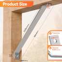 14-5/8" 45 Degree Corner Brace - Heavy Duty 5.6 mm Thick Steel 45 Degree Angle Support Brackets for 1-5/8" Strut Channel, Galvanized 45 Degree Corner Braces, Inside Mount Angle Bracket - 4 Pack