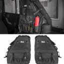 Riasdy Roll Bar Storage Bag Multi-Pockets Tool Kits Cargo Bags for 1997-2024 Jeep Wrangler JK TJ LJ & Unlimited JL 4-Door with Saddlebag Tool Kit Camping Accessories