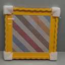 Poster Palooza 12x12 Frame Gold Bamboo Solid Wood Square Picture Frame with UV Acrylic, Foam Board Backing & Hanging Hardware Included