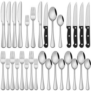 DEHOV 4 DINNER KNIVES 4 STEAK KNIVES 4 DINNER SPOONS 4 FORKS 4 TEA SPOONS 4 SALAD FORKS