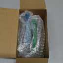 Sumind 2 Pieces Chicken Mirror Toys Hanging Swing Mirror with Bell Wooden Pecking Toy and 4 Pieces Beak Grinding Molar Stones for Hens Birds Parrots(Blue,Green)