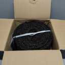 Black Rubber Mulch for Landscaping 120in L x 4.5in W Recycled Garden Edging Border Mat Natural Looking Permanent Garden Mulch Barrier for Plants Vegetables & Flowers 15 U-Shaped Steel Stakes