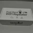 12880 Sq.Ft Range WiFi Extender Signal Booster Dual Band 5GHz/2.4GHz, 105-Device Compatibility, Simple Installation, WiFi Extender, Black