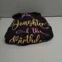 Daughter of The Birthday Queen Bday Party T-Shirt, 4XL (Black)