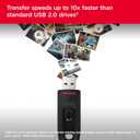 SANDISK 256GB Ultra USB 3.0 Flash Drive - SDCZ48-256G-GAM46, Black