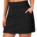 Buauty Women's Tennis Skirt Shorts High Waisted Golf Skorts with Zipper Pockets Workout Athletic Casual Outfit Clothes, Small