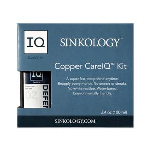 Sinkology SinkSense Copper Sink Care Kit, Cleaner and Wax Protectant System, Maintains Natural Patina, Includes Microfiber Cloth