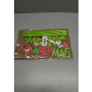 Christmas Decorations for Home Wood Table Centerpieces Green Merry Christmas Centerpieces for Tables 11.8x7.9inch Large Size Christmas Tree Pattern Wood Tabletopper