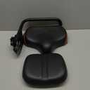 Bike Seat with Backrest,Extra Wide Bicycle Seat with Back Support,ExtraLarge Bicycle Seat with Padded PU Cushion Saddle Fit for Tricycle Mountain EBike, Includes Installation Tools (Brown)