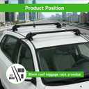 munirater Roof Rack Cross Bar Carrier Universal Replacement for 43.3 inch