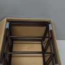 Kitchen Cabinet Organizer, 2PCS Steel Cookware Holder, Divided Holder with 3 Slots for Skillets Baking Tray and Chopping Board Rack - Pan Holder Storage (2.2 Inch Width Slots)