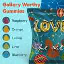 5 x Gummy Gallery Vegan Sour Gummies, Joel Mesler Edition, Soft Chewy Candy with Assorted Fruit Flavors, Non-GMO & No Preservatives, Collectible Art Box for Snacking & More, 4.5 oz (EXP 11/01/26)
