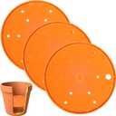 3 Pcs Planter Inserts for Large Pots 9.5" Round Planter Insert Plant Pot Insert with Drainage Holes for Place Inside Planters, Use Less Potting Soil, Tall Flower Pots Plant Containers Indoor Outdoor