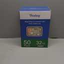 50 Pack (100-Piece) 32 oz Meal Prep Containers Reusable with Easy Open Lids, Sturdy Leakproof Food Safe, Microwave Freezer Dishwasher Safe, To Go Take Out Plastic Food Storage Pans with Lids, Black