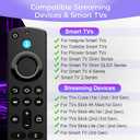 Replacement Remote Control Compatible with Fire Series, Insignia, Pioneer, Cube, for Hisense/TCL Smart TV Stick(4K/4K Max/Lite/2nd Gen/3rd Gen) with Voice Control